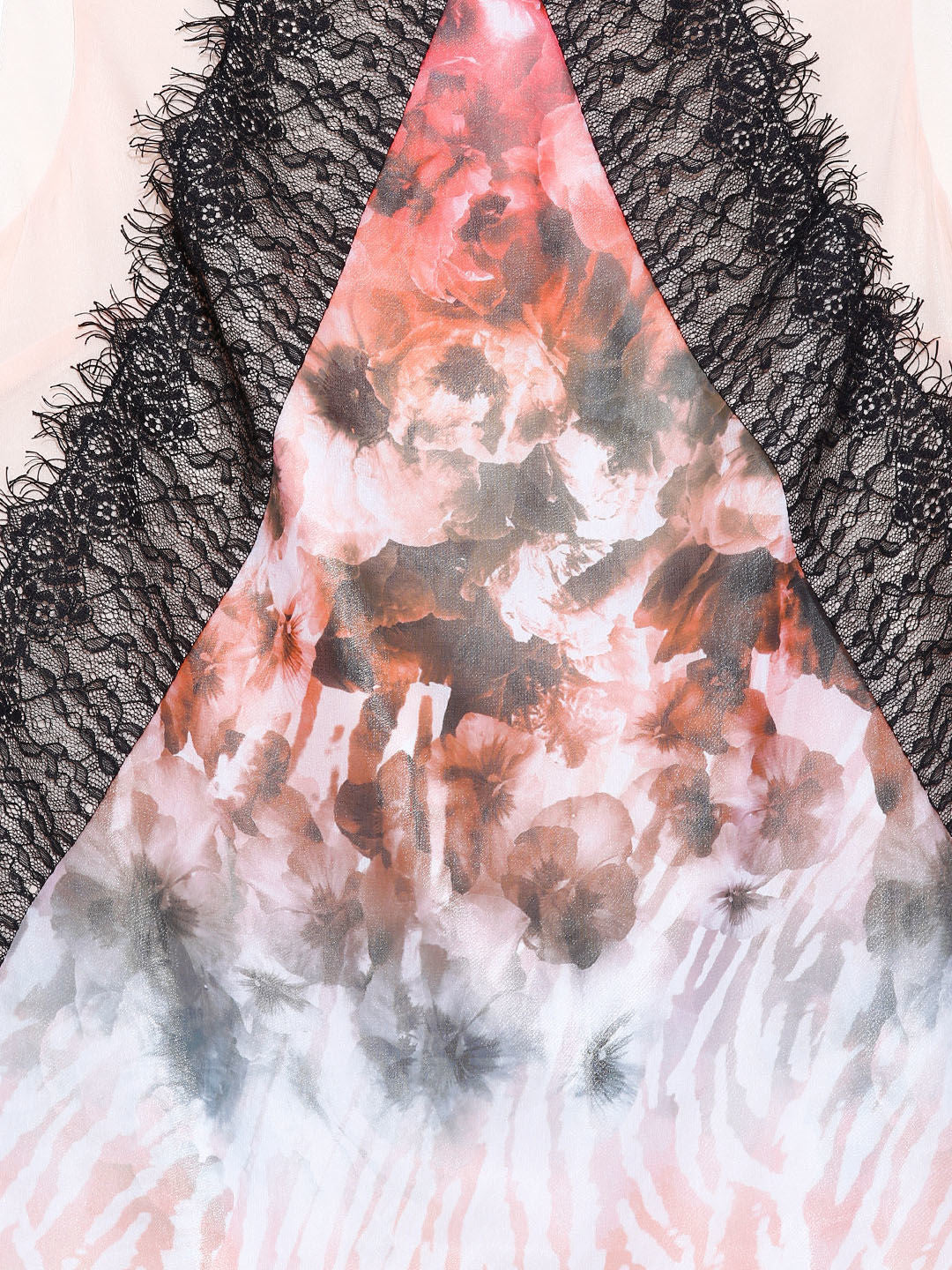 Bebe Multicoloured Printed Panelled Shift Dress